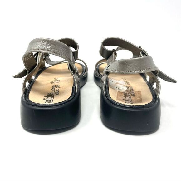 SOLIDUS Natura Plus Taupe Metallic Comfort Sandals Size UK 6.5G/ 39 Narrow - Picture 7 of 10